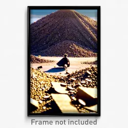 Pixel Art Poster - Gigantic Dump (8 Bit Psychedelic Trippy Video Game Print)