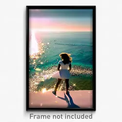 Pixel Art Poster - Sparkling Gulf (8 Bit Psychedelic Trippy Video Game Print)