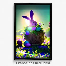 Pixel Art Poster - Long Easter (8 Bit Psychedelic Trippy Weird Video Game Print)