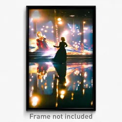 Pixel Art Poster - Reflecting Tableau (8 Bit Psychedelic Video Game Print)