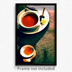 Pixel Art Poster - Acclaimed Thai Tea (8 Bit Psychedelic Video Game Print)