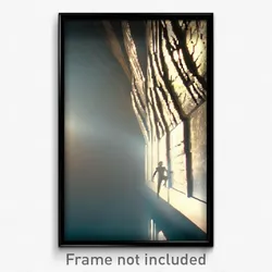 Pixel Art Poster - Majestic Wall (8 Bit Psychedelic Trippy Video Game Print)
