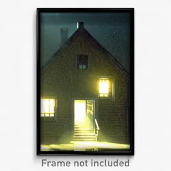 Pixel Art Poster - Murky House (8 Bit Psychedelic Trippy Weird Video Game Print)