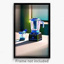 Pixel Art Poster - Imperfect Blender (8 Bit Psychedelic Trippy Video Game Print)