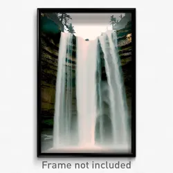 Pixel Art Poster - Outlandish Falls (8 Bit Psychedelic Trippy Video Game Print)