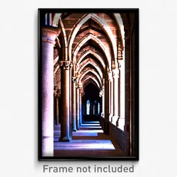 Pixel Art Poster - Tremendous Cloister (8 Bit Psychedelic Video Game Print)
