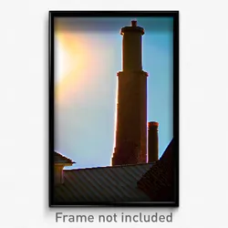 Pixel Art Poster - Extra Large Chimney (8 Bit Psychedelic Video Game Print)