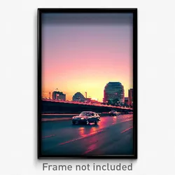 Pixel Art Poster - Simplistic Austin (8 Bit Psychedelic Trippy Video Game Print)