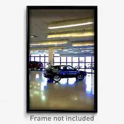 Pixel Art Poster - Stained Car Dealership (8 Bit Psychedelic Video Game Print)