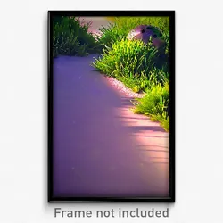 Pixel Art Poster - Extra Small Grass (8 Bit Psychedelic Trippy Video Game Print)