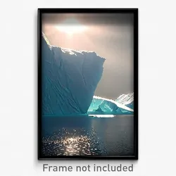 Pixel Art Poster - Grimy Iceberg (8 Bit Psychedelic Trippy Video Game Print)