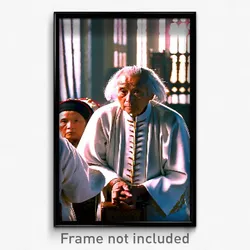 Pixel Art Poster - Elderly Dais (8 Bit Psychedelic Trippy Video Game Print)