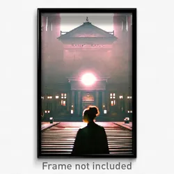 Pixel Art Poster - Dramatic Bank (8 Bit Psychedelic Trippy Video Game Print)