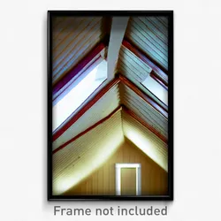 Pixel Art Poster - Wavy Attic (8 Bit Psychedelic Trippy Weird Video Game Print)