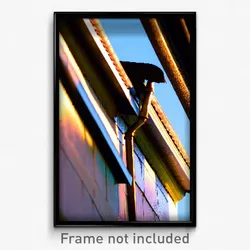 Pixel Art Poster - Old Gutter (8 Bit Psychedelic Trippy Weird Video Game Print)
