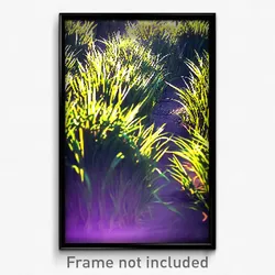 Pixel Art Poster - Warped Grass (8 Bit Psychedelic Trippy Video Game Print)
