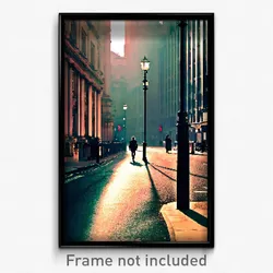 Pixel Art Poster - Deserted London (8 Bit Psychedelic Trippy Video Game Print)