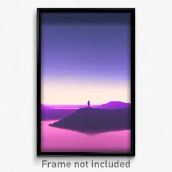 Pixel Art Poster - Normal Plateau (8 Bit Psychedelic Trippy Video Game Print)