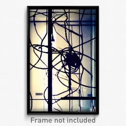 Pixel Art Poster - Unique Wire (8 Bit Psychedelic Trippy Weird Video Game Print)