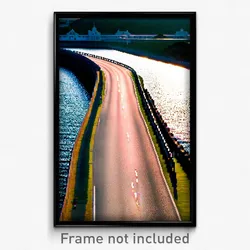 Pixel Art Poster - Alive Causeway (8 Bit Psychedelic Trippy Video Game Print)