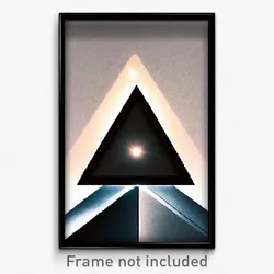 Pixel Art Poster - Triangular Dell (8 Bit Psychedelic Trippy Video Game Print)