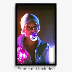 Pixel Art Poster - Wonderful Plastic (8 Bit Psychedelic Trippy Video Game Print)
