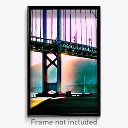 Pixel Art Poster - Zany San Francisco (8 Bit Psychedelic Video Game Print)