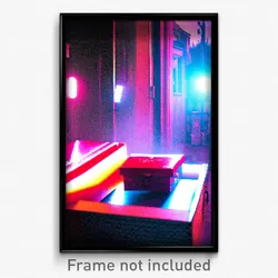 Pixel Art Poster - Secret Shoebox (8 Bit Psychedelic Trippy Video Game Print)
