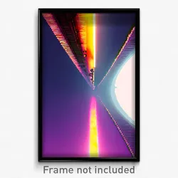 Pixel Art Poster - Original Outland (8 Bit Psychedelic Trippy Video Game Print)