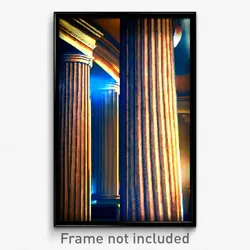 Pixel Art Poster - Well Made Column (8 Bit Psychedelic Trippy Video Game Print)