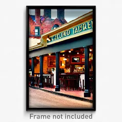 Pixel Art Poster - Cultured Tavern (8 Bit Psychedelic Trippy Video Game Print)