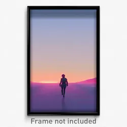 Pixel Art Poster - Simplistic Clearing (8 Bit Psychedelic Video Game Print)