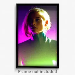 Pixel Art Poster - Original Visage (8 Bit Psychedelic Trippy Video Game Print)