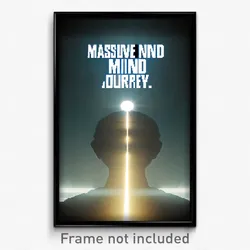 Pixel Art Poster - Massive Mind Journey (8 Bit Psychedelic Video Game Print)