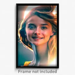 Pixel Art Poster - Wonderful Face (8 Bit Psychedelic Trippy Video Game Print)