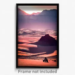 Pixel Art Poster - Superficial Desert (8 Bit Psychedelic Video Game Print)