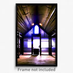 Pixel Art Poster - Deserted Coop (8 Bit Psychedelic Trippy Video Game Print)