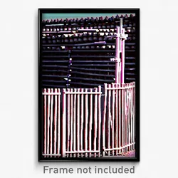 Pixel Art Poster - Rubbery Stockade (8 Bit Psychedelic Trippy Video Game Print)
