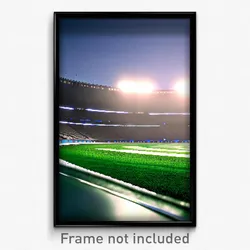 Pixel Art Poster - Cold Stadium (8 Bit Psychedelic Trippy Video Game Print)