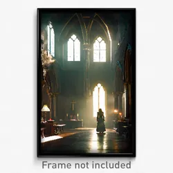 Pixel Art Poster - Wild Priory (8 Bit Psychedelic Trippy Weird Video Game Print)