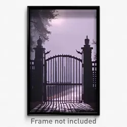 Pixel Art Poster - Bleak Gate (8 Bit Psychedelic Trippy Weird Video Game Print)
