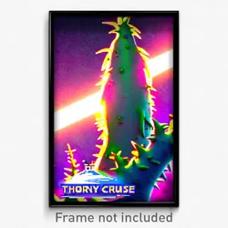 Pixel Art Poster - Thorny Cruise (8 Bit Psychedelic Trippy Video Game Print)