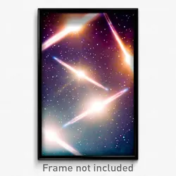 Pixel Art Poster - Heavenly Hyperspace (8 Bit Psychedelic Video Game Print)