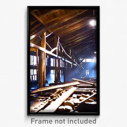Pixel Art Poster - Droopy Sawmill (8 Bit Psychedelic Trippy Video Game Print)