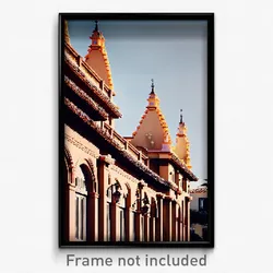 Pixel Art Poster - Glamorous Spanish Architecture (8 Bit Video Game Print)