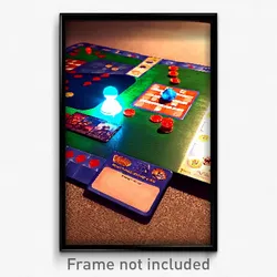 Pixel Art Poster - Shady Board Game (8 Bit Psychedelic Trippy Video Game Print)