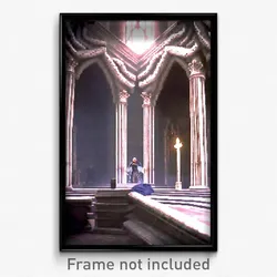 Pixel Art Poster - Stupendous Sepulchre (8 Bit Psychedelic Video Game Print)
