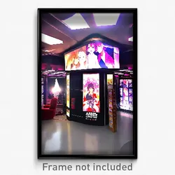 Pixel Art Poster - Anime Like Home Theatre (8 Bit Psychedelic Video Game Print)