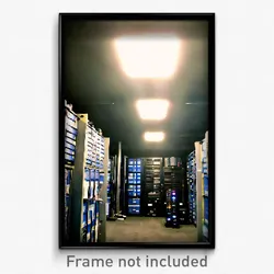 Pixel Art Poster - Remote Storage Room (8 Bit Psychedelic Video Game Print)