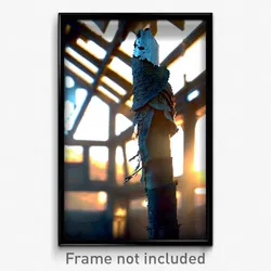 Pixel Art Poster - Tattered Shaft (8 Bit Psychedelic Trippy Video Game Print)